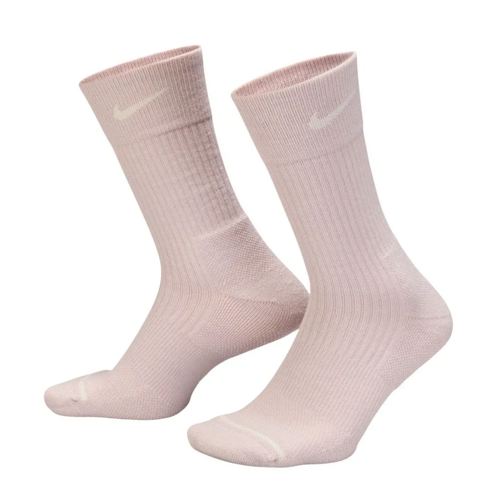 NEW 2 Pair Nike Everyday Wool Blend Men's‎ 6-8 Cushioned Crew Socks W 6-10 Brown